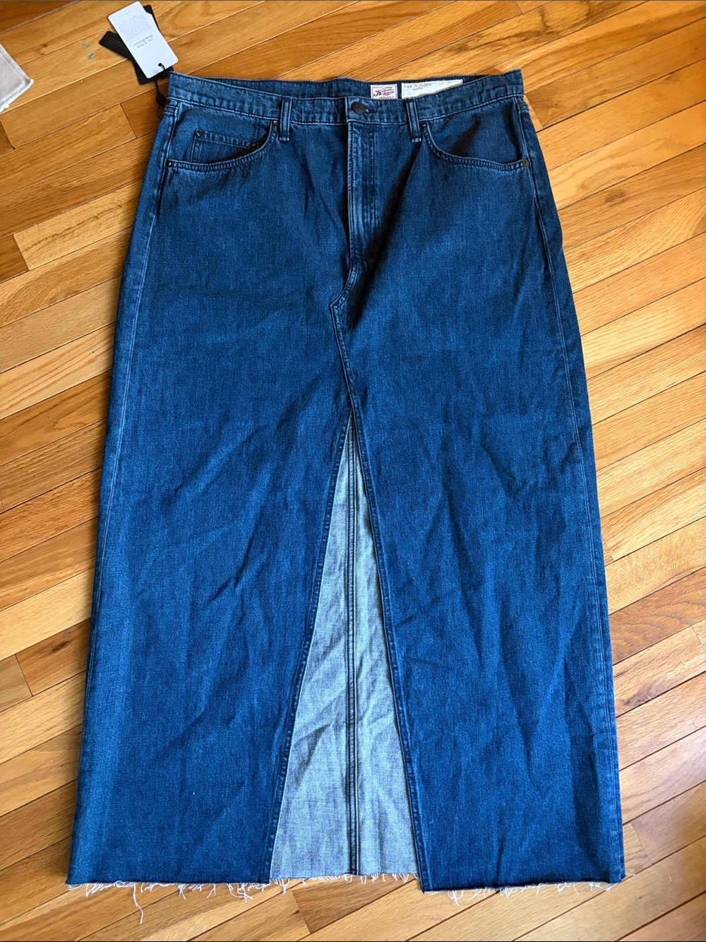 Rag & Bone Denim Maxi Skirt with Front Slit
